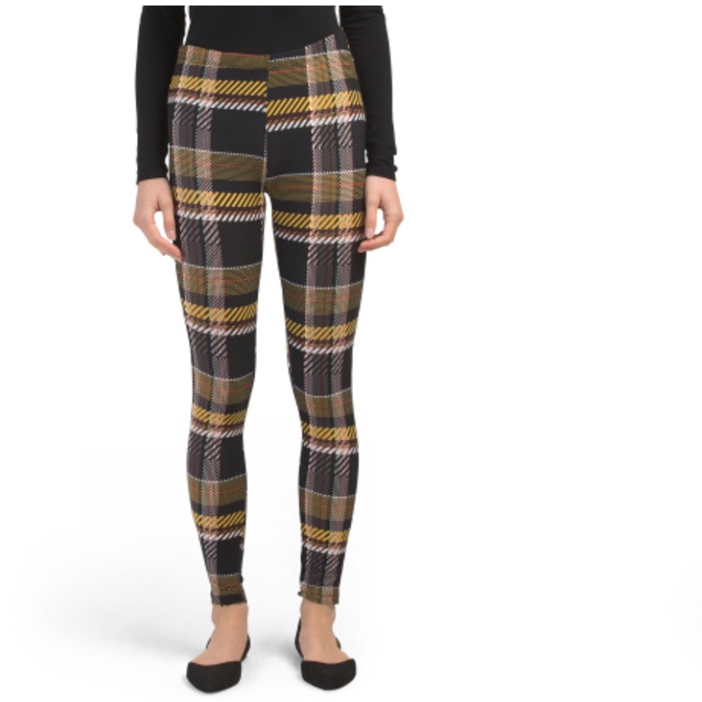 Plaid leggings